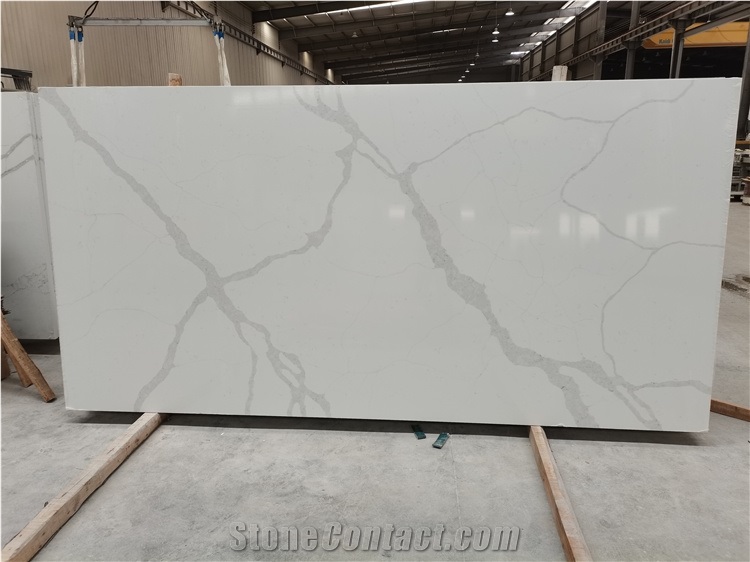 White Artificial Stone Slabs for Interior Design