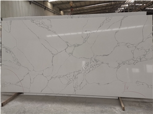 White Quartz Stone for Interior Countertops