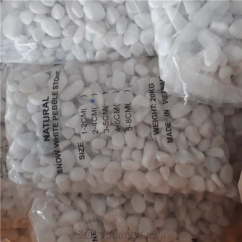 Snow White Tumbled Stone from Shc Group