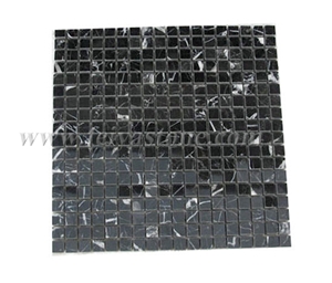 Black Polished Mosaic Split Mosaic
