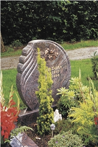 Flower Tree Carving Monument,Gravestone, Headstone