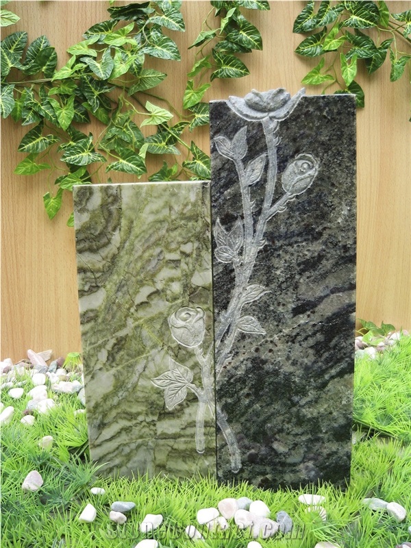 Flower Tree Carving Monument,Gravestone, Headstone