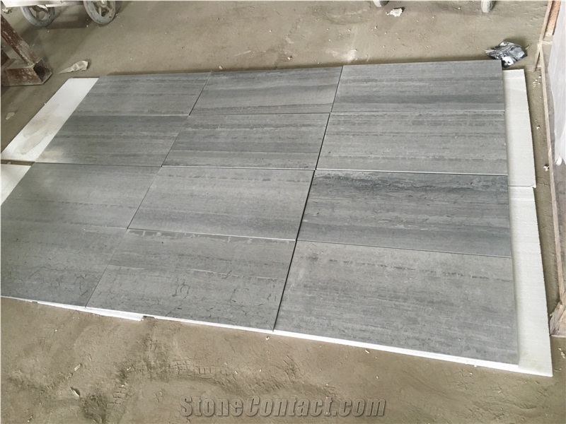Blue Wood Marble Polished 2cm Slabs Wall Tiles
