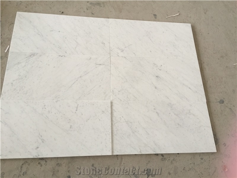 Bianco Carrara C White Marble Slabs & Tiles