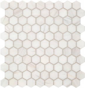 Dolomite Hexagon Marble Bathroom Floor Mosaic
