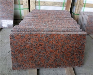 G562 Red Granite Slabs, Polished Floor Tiles