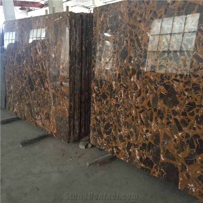 Gold Marble 2cm Slabs Polished Floor & Wall Tiles