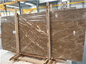 Light Brown Marble 2cm Slabs Walling Flooring Tile