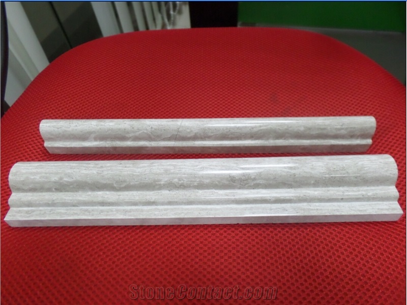 Natural Stone Marble Floor Molding Baseboard Profiles