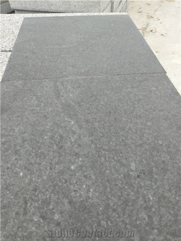 New G684 Black Granite Honed Slabs & Tiles