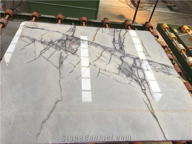 New York Marble White Slab Floor & Wall Tile