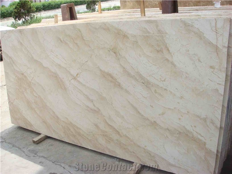 Oman Beige Marble 2cm Slabs Polished Flooring Tile