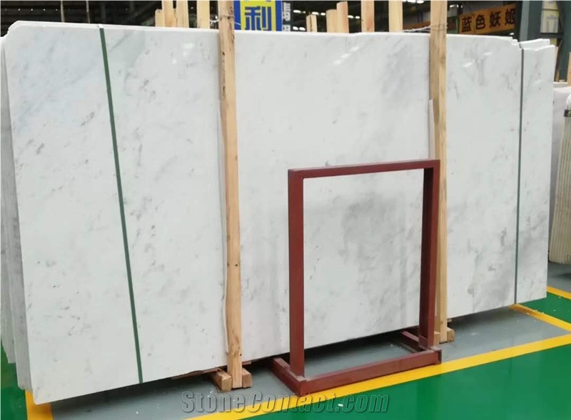 Statuario White Marble 2cm Slabs in Stock