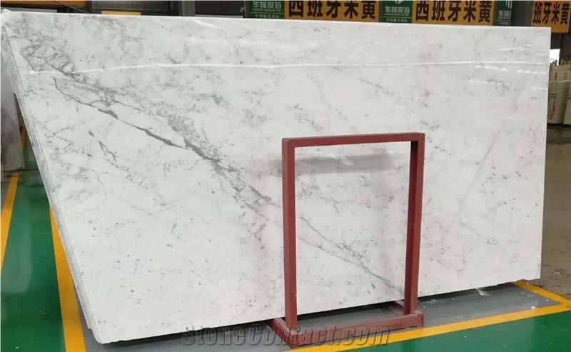 Statuario White Marble 2cm Slabs in Stock