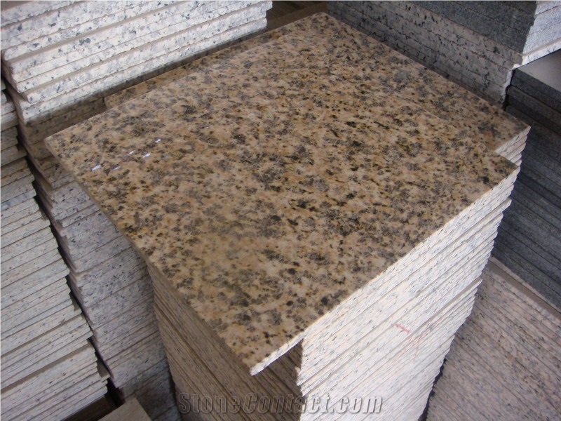 Tiger Skin Yellow 2cm Granite Slabs Floor Tiles
