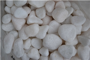 White Polished Pebble Stone