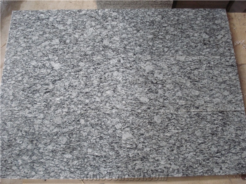 White Weave Granite 2cm Polished Slabs Wall Tiles