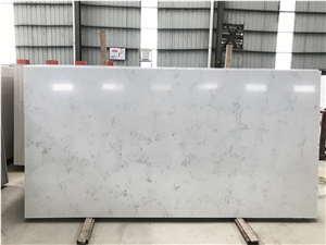 Carrara White Marble Quartz Slab for Countertop Slabs