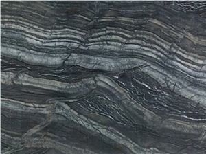 China Black Serpentine Marble Tile Slab Wall