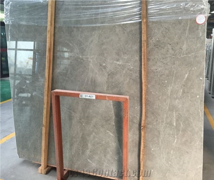 China Dora Cloud Grey Marble Tile Slab Floor Wall