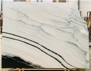 China Panda Marble Slabs for Bookmatch