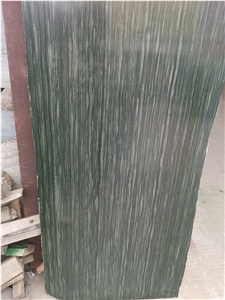 Chinese Green Wood Vein Marble Slabs Tiles Floor Wall