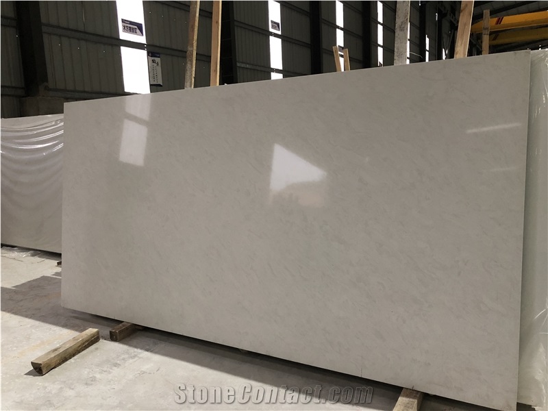 Custom Size Engineered Quartz Stone for Kitchen Countertops