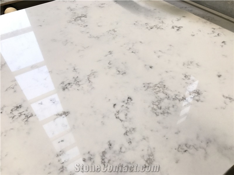 Factory Direct Cheap Price Artificial Carrara Quartz Slab