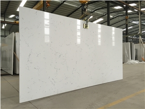 Factory Price Artificial Quartz Carrara Slabs for Worktop
