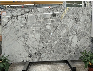 Horizon Ash Grey Marble Slabs Wall Covering