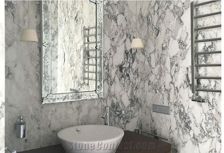 Italy Arabescato Carrara White Marble for Bathroom