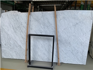 Italy Bianco Carrara White Marble Slabs Tiles Bathroom