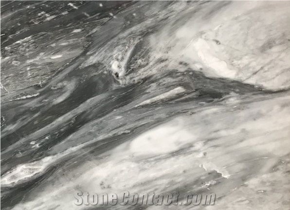 Italy Florence Grey Marble Slab Tile Flooring Wall