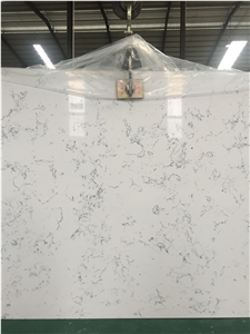 Venus Carrara Artificial Quartz Slab for Kitchen Countertop