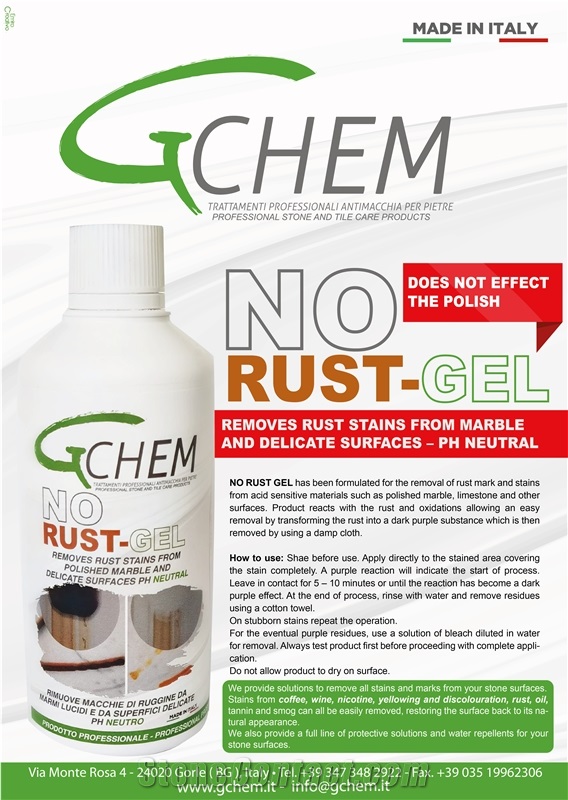No Rust Gel - Rust Remover- Stain Removers