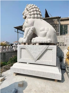 Abstract Lion Stone Sculpture Guardian Statue