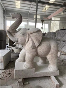 Garden Stone Animal Sculpture Elephant Statues