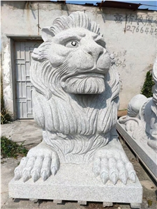 Landscape Stone Garden Animal Lions Sculpture