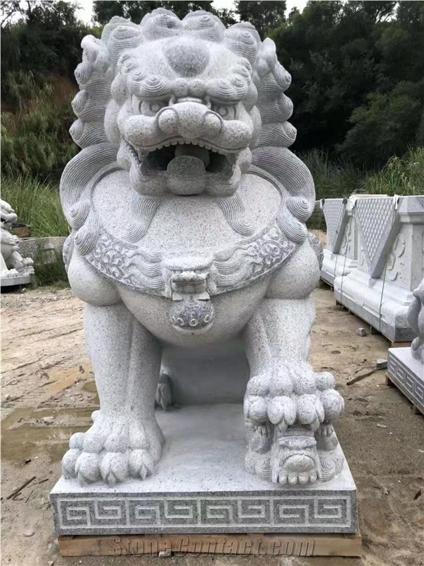 Shishi Srone Sculpture Garden Lion Guardian