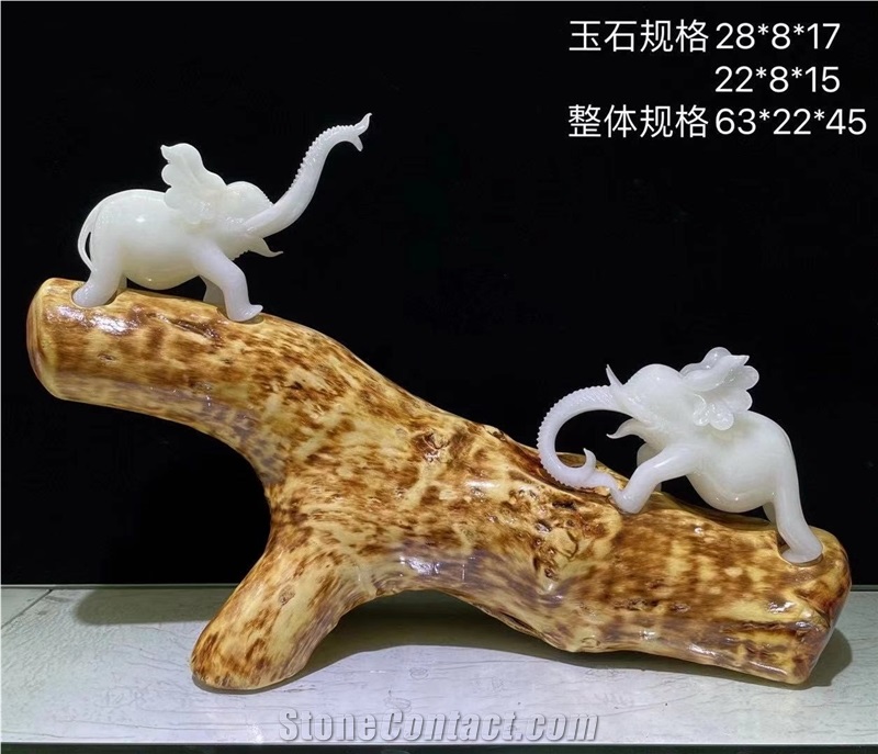 Top Quality White Onyx Handicraft Carving Gifts