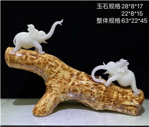 Top Quality White Onyx Handicraft Carving Gifts