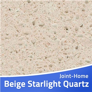Crystal Beige Starlight Starfish White Quartz Slab