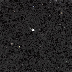 Crystal Black Starlight Galaxy Quartz Countertops