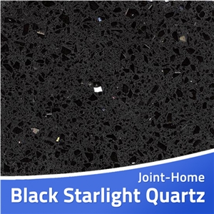 Crystal Black Starlight Starfish Quartz Stone Slab