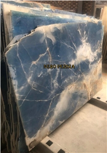 Blue Sky Onyx Slabs