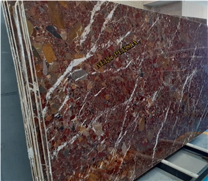 Red Green Conglomerate Slab