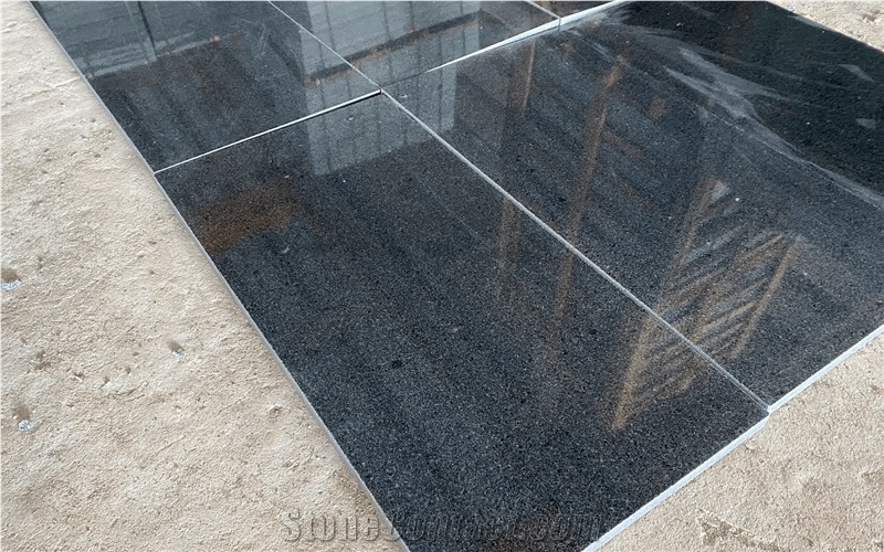 G654-V Sesame Black Granite Tiles Slabs