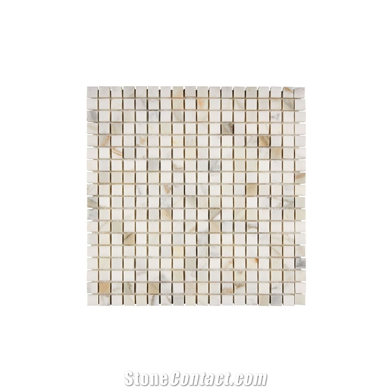 Calacatta Gold Marble Mosaic Tiles