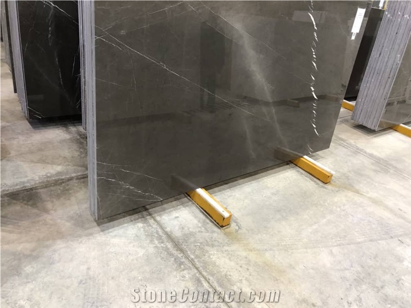 Pietra Grey Marble Polished Slabs, Pietra Gray Marble