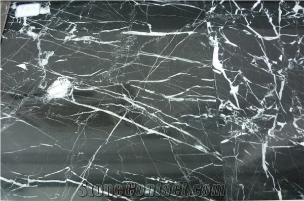 Black Marquina Black Marble for Floor